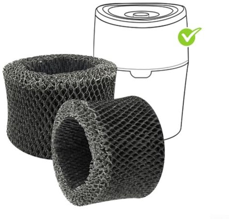 Luftbefeuchter Filter 2er Set für Modelle HU4102 FY2401 HU4801 4802 4803 4813 4811 Optimale Feuchtigkeitsabgabe