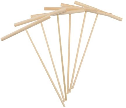 JOINPAYA 6stücke Deko Bambus Rechen Mini Bambusrechen Handgemacht Langlebig Sandtischzubehör Bambusdekor Bastelarbeiten Rechenverzierungen