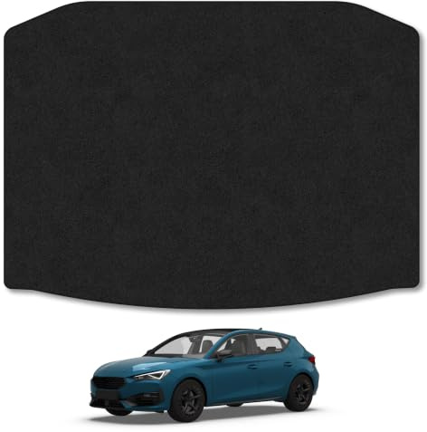 CUPRA Leon (2020+) [Hatchback] Carpet Boot Mat | Black Edge Trim Tailored Fit Boot Liner Full Coverage Protection Accessories Easy Clean Anti Slip Made in the UK