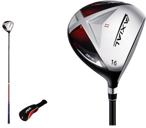 Golfklubba trä med kolskaft stort område #1 W/golf hybridförare trä fairway träpinne för barn pojkar flickor nybörjare golf