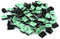 50x Auto Kabelhalter selbstklebend Kabelklemme Kabelclip Kabel Organiser Set Kabelschellen Kabelführung (9,5x12,5mm)