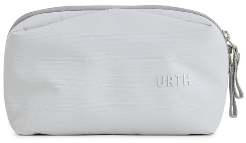 Urth Zeolite Tech Organiser - Estuche de Viaje Resistente al Agua, Organizador de Electrónica Reciclado, Bolsa Organizadora para Cables, Cargador, Teléfono, Accesorios de Cámara en Gris Ceniza