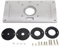 Tisch Tischplatte & Ring, Router Tisch Tischplatte, Frästisch für Oberfräsen Aluminium Router Holzbearbeitung zum Bohren und Installieren eines beliebigen Routers genau (235 mm x 120 mm x 8 mm)
