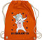 Shirtracer Turnbeutel Rucksack - Party & Alkohol Damen - Es eskaliert eh Einhorn mit Weinglas - Unisize - Orange - saufen malle stoffbeutel festivalrucksack sauf tasche alki einho stoffrucksack