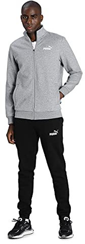 PUMA Clean Sweat Suit FL Herren-Trainingsanzug, Medium Grey Heather, S