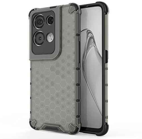 SEAHAI Cover per Oppo Reno 8 PRO 5G (Reno8 PRO 5G), Silicone Morbido Ultra Sottile Custodia, Ibrido TPU Cover Cuscino d'Aria Tecnologia Paraurti in Gel Custodia a Protezione Completa - Nero