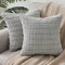 Topfinel Kissenbezüge 50x50 grau 2er Set Kordsamt Boho Kissenhülle Kissenbezug Dekokissen Sofakissen Couchkissen Zierkissenbezug Deko Kissenhüllen Wohnzimmer Schlafzimmer