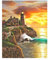 DCIDBEI Diamond Painting Landschaft Meer 40x50cm Diamond Painting Landschaften und Natur Diamond Painting Leuchtturm Strand und Meer Malen nach Zahlen Diamant Gemälde Diamant Painting Sonnenuntergang