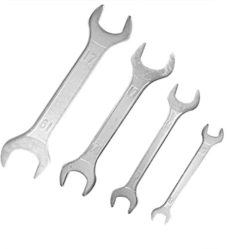 Zetatau 3mm Thin Double Ended 8 mm Thru 19mm Cone Wrench Bicycle Tool Kit Spanner Bike Cycling Multi Set (8, 10, 12, 14, 17, 19mm)