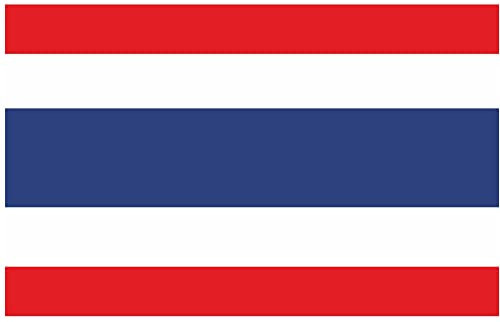 Indigos UG Auto Aufkleber Thailand 50 cm - glatt - Autoaufkleber Fahne - Sticker Flagge - Heckscheibe, Spoiler, Tuning - UV-beständig und selbstklebend