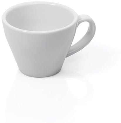 36x Espresso doppio Tasse Obertasse Italia 180 ml weiß, Porzellan, Doppelter Espresso
