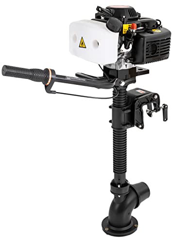 4-Takt 4 PS Außenbordmotor,Benzin-Bootsmotor 55cc Benzin Außenborder Bootsmotor,Wassergekühlter Benzinmoto mit CDI-Zündanlage Motor für Schlauchboote Fischerboote Benzinmotor