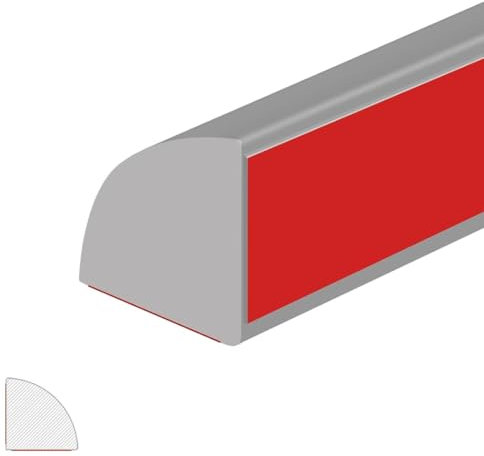 Garniture Murale Autocollante,Plinthe pvc,Moulure Plafond,Moulure Decorative,Moulure Quart de Rond,Moulure Adhesive,Pour les murs,les comptoirs,les sols,les bords d'armoires.(gris)