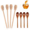 8 PCS Honey Spoon, 16cm Honey Stick Small Honey Dipper Wooden Honey Spoons Set Mixing Stirrer for Honey Jar Dispense Drizzle Honey Jam and Kitchen Tools
