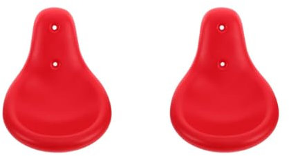 Kisangel Playground Seesaw Seat: 2Pcs Red Plastic Seesaw Seat Pad for Toddlers, Hole Distance 12.5cm/10.5cm, Quick Installation for Parks & Residential Areas