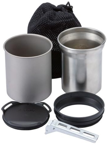 SOTO Thermostack Camping Kochset - Multifunktionales Camping-Topf-Set, Camping-Kochgeschirr-Set für Outdoor, Rucksackreisen, Camping, Wandern, Picknick