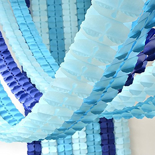 ENTHUR Party Dekoration Set, 6 pcs hängenden Garland vierblättrige Seidenpapier Blume, für Abschlussfeier, Geburtstag, Hochzeit Party Dekoration