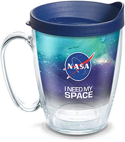 Tervis NASA I Need My Space Made in USA Double Walled Insulated Tumbler Travel Cup Keeps Drinks Cold & Hot, 16oz Mug, Classic