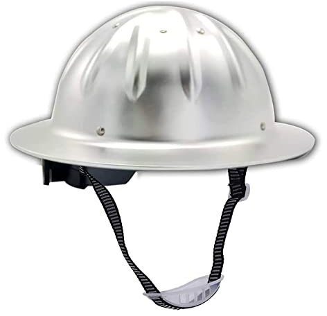 YZJJ Aluminiumhelm, Arbeitshelm Einstellbarer Schutzhelm - Bauhelm mit 4-Punkt Gurtband, Bauarbeiterhelm mit verstellbarem Helm, Bauhelm Aluminium Hard hat