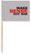 Love Peace World Make Sense Not War Zahnstocher Flaggen Marker Topper Party Dekoration