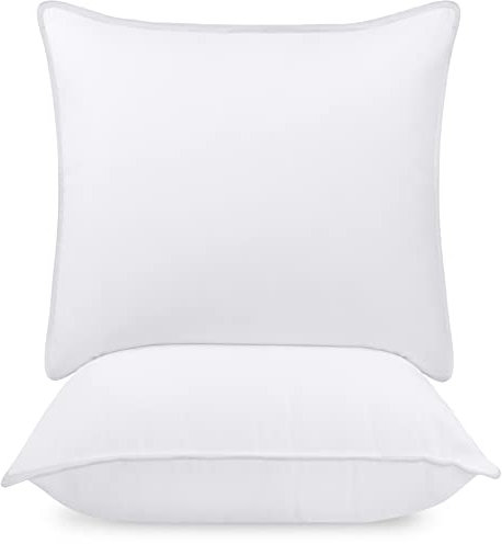 Utopia Bedding KopfKissen (2er Set), 65 x 65 cm Schlafkissen, Atmungsaktiv et Weich Kissen (Weiß)