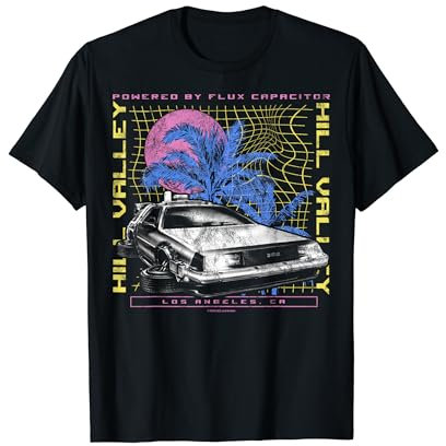 Back To The Future 35th Anniversary Hill Valley DeLorean T-Shirt