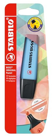 STABILO - Textmarker - BOSS ORIGINAL Pastel - Einzelstift - himmlisches Blau