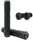 Core Stunt-Scooter Tret-Roller Hand Griffe Soft lang mit Barends/Grip + Fantic26 Sticker (Schwarz)