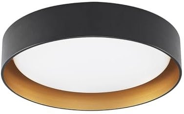 Lindby LED Deckenleuchte Gracjan dimmbar mit Leselampe (Modern) in Schwarz (1 flammig,) - Lampe Deckenlampe Wohnzimmerleuchte