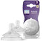 Philips Avent Responsive Stillschnuller Natural 6m+ Brei, 2 Stück (Modell SCY966/02), Abfluss 6-6m+ Schnellablauf
