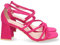 shoes&blues.es 75246-Sandalia de Tacon para Mujer, Comodo, con Tiras Finas Cruzadas, Talon Cerrado, y Cierre de Hebilla. Talla 37 Fucsia