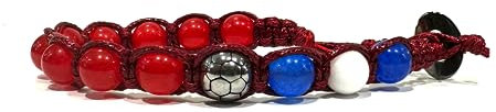 clorophilla. Fußball-Armband Deutschland-Mannschaften Bundesliga-Fan verstellbar – Unisex – widerstandsfähig und hochwertig – Schmuck-Geschenk für Fußball-Fans (BAYERN MUNCHEN)
