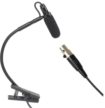 JISADER Clip on Instrumental Condenser Microphone Saxophone Microphone Professional Gooseneck Mic Flexible for Trumpet Replacement, L6