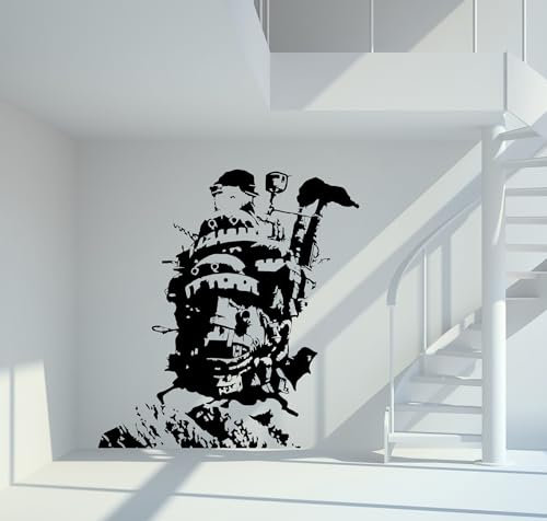 mein-motiv.com Wandtattoo Das wandelnde Schloss Größe XL - ca. 120cm x 110cm