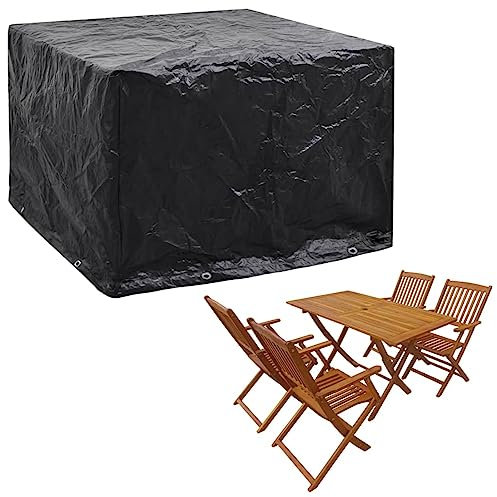 Sufrk Gartenmöbel-Abdeckung 8 Ösen 122x112x98 cm Abdeckung Tisch Winterfest
