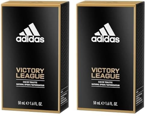 adidas Victory League Eau de Toilette, anregend, langanhaltender Herren-Duft mit ätherischem Öl und Moschus, 50 ml (Packung mit 2)