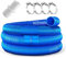 Rhsemi 2 Stück Poolschlauch 32mm für Poolpumpen mit 4 Stück Sicherungsclip Und 1 Stück schlauchverbinder,150cm Schwimmbadschlauch 32mm,Für Filterpumpe und Schwimmbad - Blau