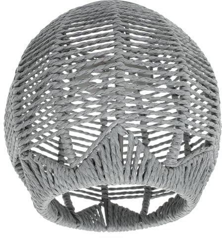 HEALEEP Rattan Kronleuchterbezug Gewebter Lampenschirm Retro Abdeckung Für Wandleuchten Tischlampen Und Pendelleuchten Moderner Stil Für Wohnzimmer Schlafzimmer