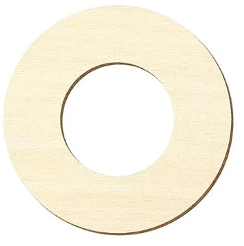 Forma in compensato – disco ad anello/forato, in legno di pioppo, taglio individuale – 3 mm, Compensato, 1cm Innendurchmesser, 38cm Außendurchmesser