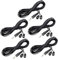 sourcing map IR Infrared Emitter Extension Cable 9.8ft Long 45 Degree Emission Angle 3.5mm Jack Dual Black Head 5pcs