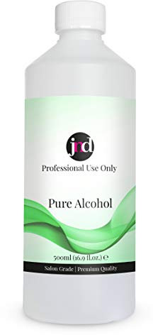 100% Pure Alcohol Prep & Wipe Cleanser Nail Gel Polish Residue Remover (500ml)