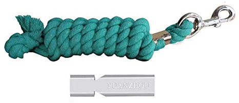 LJQ 100% Baumwolle Führstrick Für Pferde Designs Führstrick Für Pferde Karabinerhaken Führstrick Pferd,Green-3meters