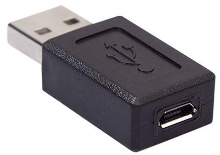 Brussels 1 mini adaptateur USB mâle vers micro USB femelle B M/F sans câble, prise en charge de la synchronisation des données et du chargement aléatoire