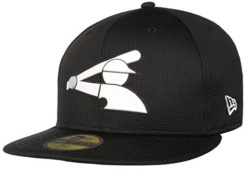 New Era 59Fifty Clubhouse White Sox Cap Basecap Baseballcap Flat Brim Fitted MLB Chicago (7 1/2 (59,6 cm) - schwarz)