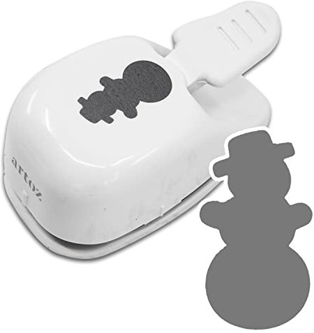 ARTOZ Stanzer - Schneemann, 3,1 cm - Papierstanzer, Locher, Motivstanzer für Weihnachten und Advent, für Einladungen, Menükarten und Deko, geeignet von 140 g/m² bis 250 g/m²