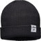 Unisex Organic Cotton Beanie : Ähm nö (Patch) - Mütze Herren Winter - Bio Baumwolle Strickmütze Damen (schwarz)