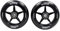 Cox Swain 2 STK. High End Stunt Scooter Rollen Komplett Set mit ABEC 11 Kugellagern und Alu Spacern: Black/Black 110mm