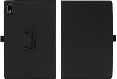 INSOLKIDON Compatible con Acer Iconia Tab M10 10.1 Inch Tablet Tablet Funda Protectora de Cuero Bumper Protección Carcasa con Soporte Función, Auto-Sueño/Activación Funda Plegable (Negro)