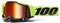 100% Racecraft 2 Schutzbrillen Mountainbike- & Motocross-Brille Brille für Motocross & Mountainbike Neongelb, spiegelrote Linse