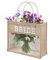 WOKICOR Bride Jute Tragetasche Hochzeit Braut Tasche mit Schriftzug Bride Transparentes Design Junggesellenabschied Frauen Jute Tote Bag Team Bride JGA Accessoires Geschenk für Team Bride